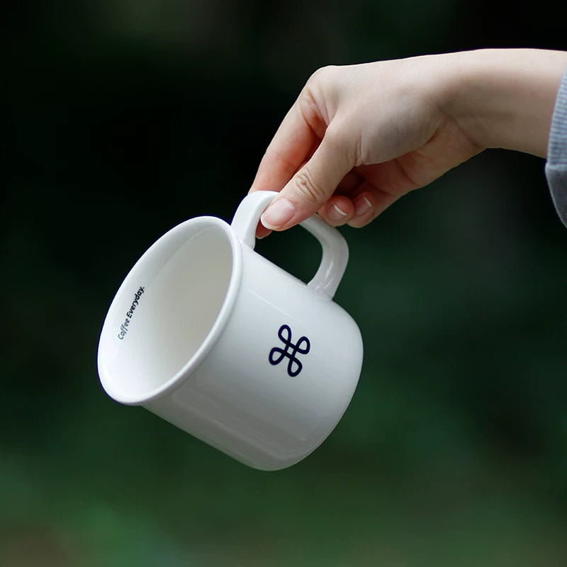 Linknot Knot/Mug Ins Coffee Ceramic Cup Retro Niche Milk Coffee Couple Coffee Cup