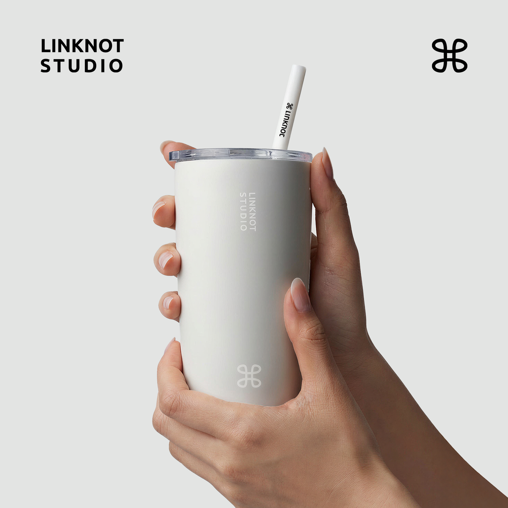 Knotted Straw Thermos Cup Ceramic Coated Liner Coffee Cup Desktop Cup Office Boys and Girls High-Looking Cup