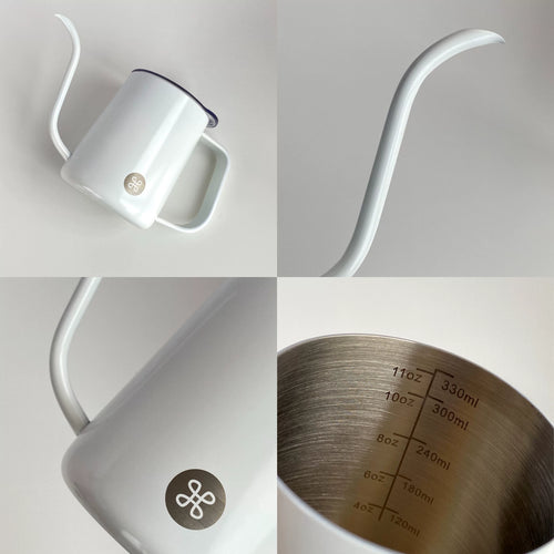 Knot/Hand-pour pot with ear-hung coffee pot stainless steel household thin mouth pot brewing pot with ear-hanging long mouth pot 350ml