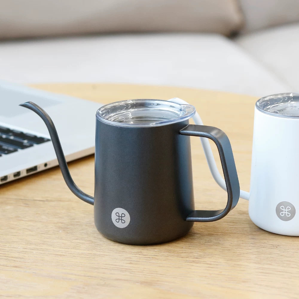 Knot/Hand-pour pot with ear-hung coffee pot stainless steel household thin mouth pot brewing pot with ear-hanging long mouth pot 350ml