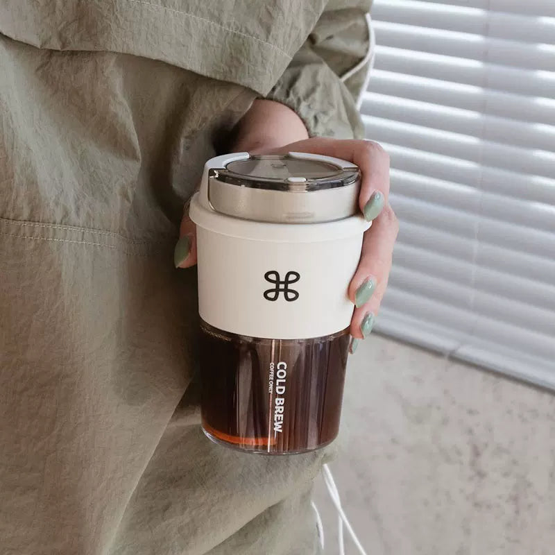 Knot coffee cup, carry-on cup when going out, tritan high-temperature resistant water cup, good-looking direct drinking cup, portable cup
