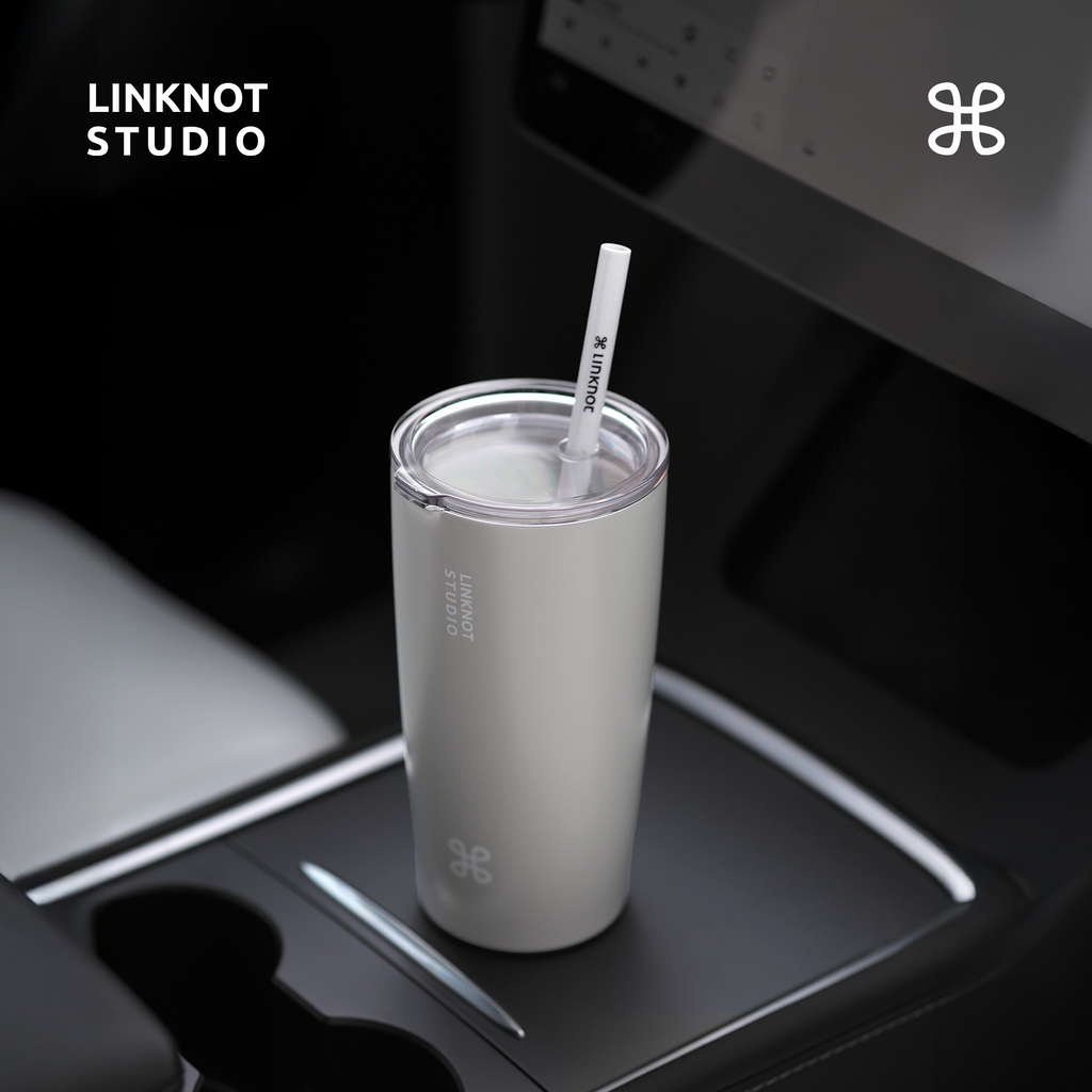 Knotted Straw Thermos Cup Ceramic Coated Liner Coffee Cup Desktop Cup Office Boys and Girls High-Looking Cup